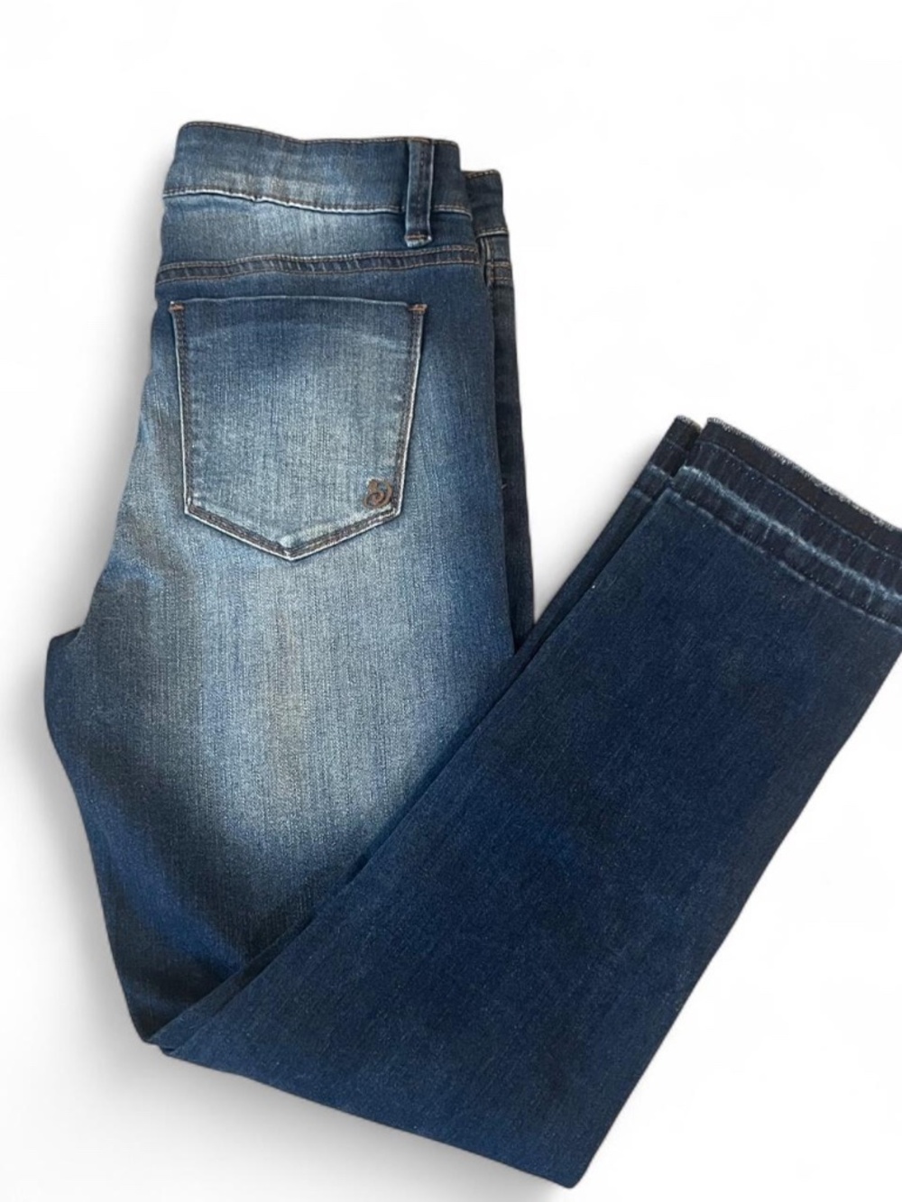 Indigo Rein Forever Blue Denim Jeans – Distressed Low-Rise, Size Junior 7